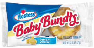 Hostess Bbay Bundt Cake Iced Lemon 6ct